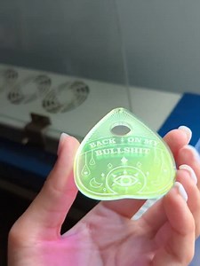 Ouija Planchette SVG, Laser Cut Earring, Glowforge Earring, Occult Earring, Acrylic Cut File, Goth Earring, Witch Halloween Earring - Etsy