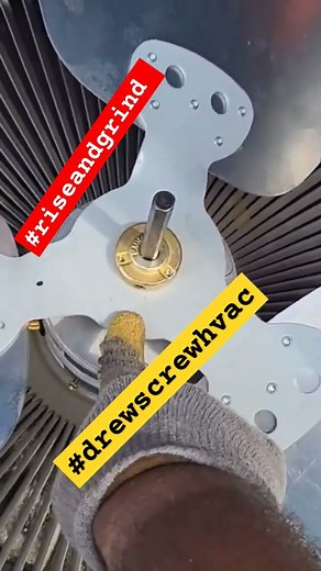 CCW vs CW condenser fan blades! (check out the video)‼️ #riseandgrind #hvac #philly #airconditioning