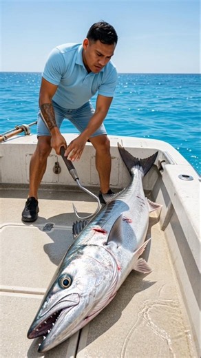 🎣🐟 Capturando una Enorme Barracuda de 30 Kilos