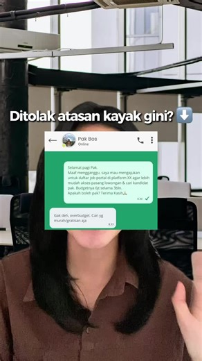 Stop drama ditolak atasan karena ajuin budget job portal. Buka lowongan di Cari Kerja: GRATIS 3 bulan, affordable, kerjaan rekruter jadi sat-set 🎯🚀 Kalau kayak gini, dijamin atasan auto ACC ✅ Daftar sekarang 👉 www.cari-kerja.com #CariKerja #JobPortalIndonesia #RekrutmenAntiRibet #jobportalgratis #jobportal2026