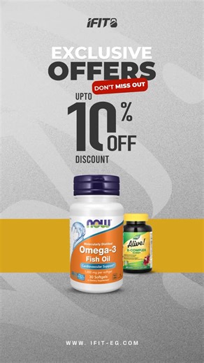 Your health, our priority 💪🏻 خصومات iFIT على الفيتامينات مستنياك الوقت المثالي إنك تبدأ #vitamins #healthyliving #egypts_no1_store | Ifit.eg