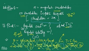[Solved] A wheel rotating with uniform angular acceleration cov... | Filo