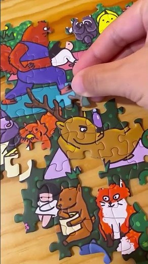 Magical Forest with Cute Animals #jigsaw