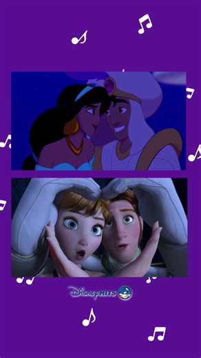 Disney love songs just ✨ hit different ✨. Which of these tunes is your favorite? Reply with 🧞‍♂️ for “A Whole New World” from Aladdin or with 🚪 for “Love Is An Open Door” from Frozen! Listen to both songs now on the Disney Hits playlist! 🎶 Aladdin and Frozen are available now on @Disney . #Frozen #Aladdin #DisneySongs #DisneyDuets