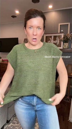 Luxe Appeal Relaxed Crew Neck Knit Top - BACK IN STOCK #capsleeve #shortsleevesweater