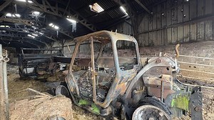 Une machine agricole prend feu à Lederzeele