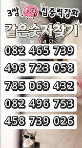 "같은 숫자 찾기" #402 "Find the Same Number" #치매예방 #집중력강화 #두뇌건강 #두뇌운동 #두뇌훈련 #두뇌게임 #기억력훈련 #같은숫자찾기