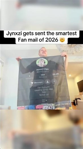 This Fan Put Their TikTok in Jynxzi’s Mail 😳