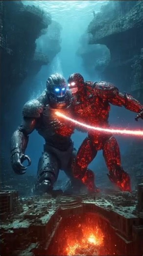 #Thrillx360 🔥 🌊 AI Monster War Under the Sea 🔥 #AITitans