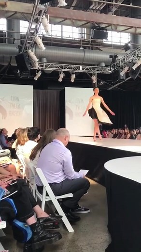 This is how I first went viral 😭🥰 #fashiondesigner #tiktokfashionmonth #runway #nyfw #metgala #transformingdress #reveal