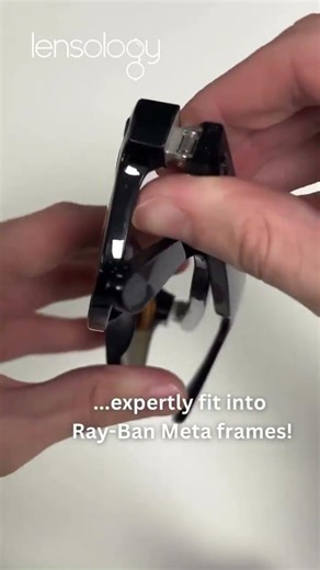 High Prescription Ray-ban Meta Lenses | Amber Tint | Lensology