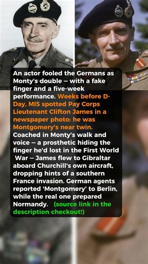 An Actor Fooled The Germans As Monty's Double #short #history #ww2