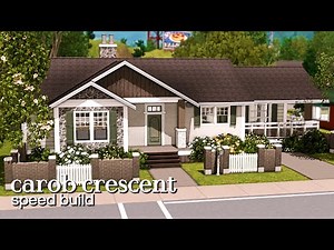 carob crescent | the sims 3: speed build + cc links