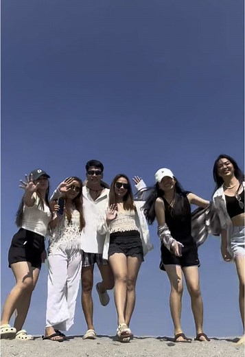 Fun Beach Transition TikTok Trends with Friends