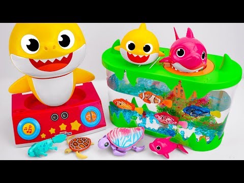 🦈toy asmr🦈 ZURU Robo Alive Light Up Aquarium Playset and Axolotl Swimming ✨ Review Toys (No Talking)