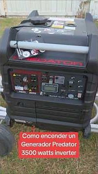 Como encender un Generador inverter Predator de 5000 watts Dual