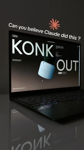How I build with Claude 👇 Academy in bio 🔗 That oversized typography isn't just for aesthetics. The scale creates instant visual hierarchy, so users know exactly where to look before they read a single sentence. The floating 3D product acts as the visual anchor. Keep the model isolated with plenty of negative space so it remains the focal point, even while the rest of the layout moves. The page relies on contrast instead of color. A nearly monochrome palette lets typography, lighting and motio