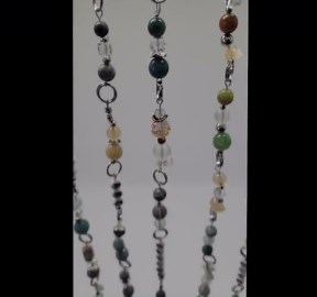 John Lennon Peace Sign Sun Catcher: Turquoise Beads, Hidden Lyrics, Glass Art - Etsy