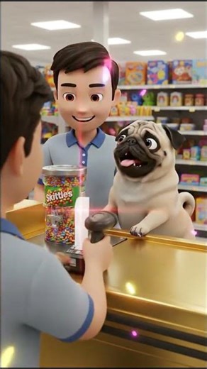 Cute Pug buys Mag Pods Game - Magnetic Mayhem! #Doganimation