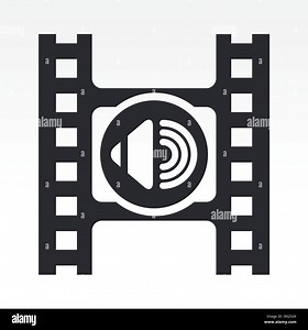 Vector illustration of video volume icon Stock Vector Image & Art - Alamy