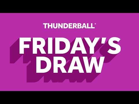 The National Lottery Thunderball Draw Live results from Friday 22 May 2026 | Thunderball
