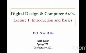 【苏黎世联邦理工学院】计算机架构与数字设计 Digital Design & Computer Architecture （双语字幕）