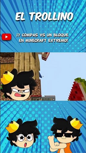 ¡7 COMPAS vs UN BLOQUE en MINECRAFT EXTREMO!