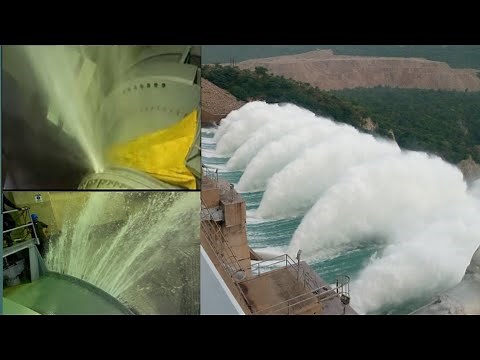 Dam hydro power inside leakages Leading to disaster and huge collapse