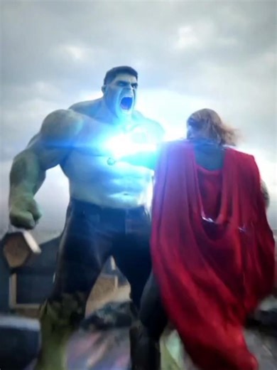 hulk vs Thor 1v1 fight 🔥🤯 #shorts #youtubeshorts #hulk #thor #marvel #viral ##subscribe #ai