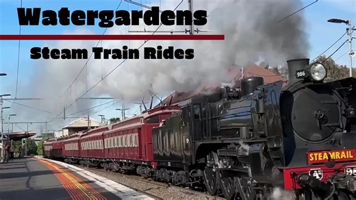 9.3K views · 915 reactions | Watergardens Steam Train Rides - Sunday 23rd June. Step back in time aboard The Vintage Train as we bring steam and the Red Rattlers to Watergardens Station on the Sunbury Line! | Steamrail Victoria | Facebook