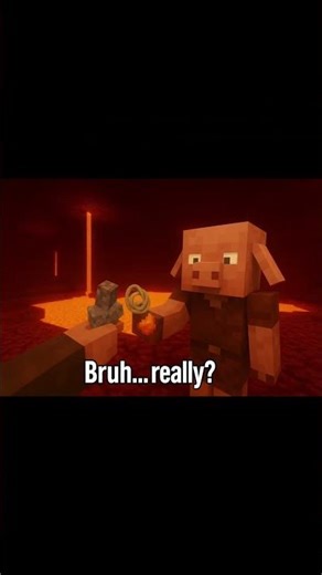 "Piglin Trades a Diamond Pickaxe?! 💎🐷 Minecraft Chaos" #minecraft #shorts