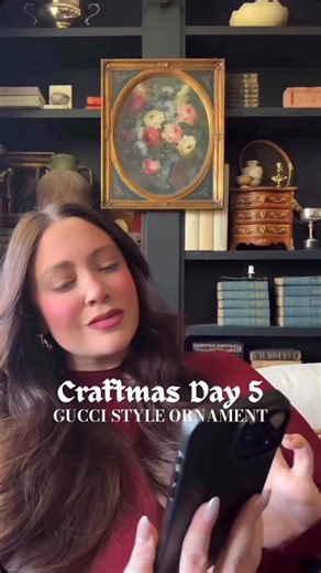 Erika Lauren | Gucci-coded ✨ but make it DIY. CRAFTMAS DAY 5 is serving the designer look on a budget…because why buy the luxury ornament when you can... | Instagram