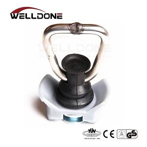 [Hot Item] Logistic Track Plastic Base Single Stud with Ss D Ring