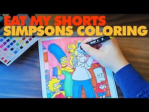 THE SIMPSONS: Relaxing Family Coloring Fun! 🖍️✨ (Free Printable Inside!)