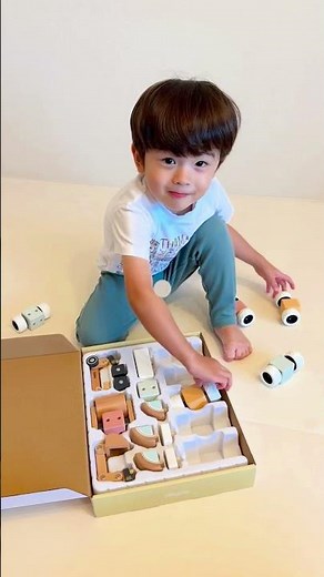 🛠️【知育×DIY】木製建設車両セットで遊ぼう！トイザらス限定アイテム🚧 #トイザらス #playpop