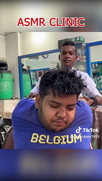 ASMR MASSAGE | RELAXING VIDEO ON TIKTOK| INDIAN MASSAGE CRE:AKON WITH ASMR #indianmassage #asmrclinic #asmrmassage #massage #asmrrelax #asmrrelax #foryou #asmr #relaxingvideos