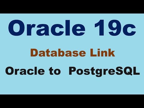 Oracle 19c DB LINK Oracle To PostgreSQL