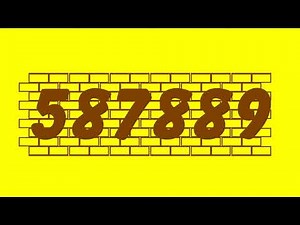 Colorful Numbers 1 to 1000000 (10 Fonts)