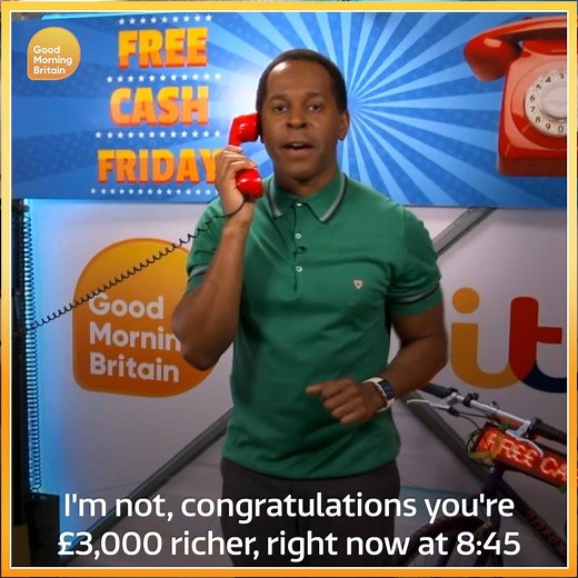 Darren couldn't quite believe he won £3,000 with our FREE CASH FRIDAY last week! Entries are open again for this Friday. Enter here 👉 itv.com/win/u/cashfriday Tune in Friday at 6am to see if you're the lucky winner! 18 UK only, T&Cs apply | Good Morning Britain
