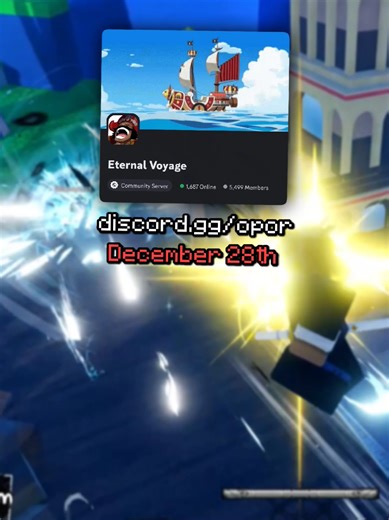 Open test tomorrow (Dec. 28th) 👀 | discord.gg/opor | #eternalvoyage #roblox #robloxfyp #onepiece #anime