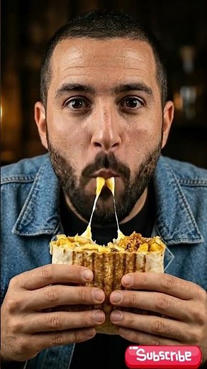 🌯 The Ultimate French Tacos Cheese Pull! 🤤 #ASMR