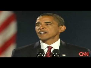 President- Elect Barack Obama 's Victory Speech 2008 Part1 1/2