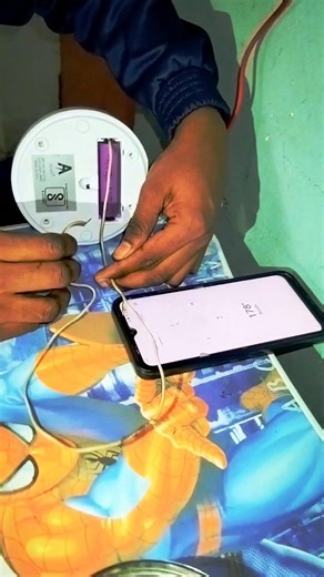 Deflection through current carrying straight conductor