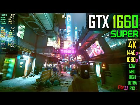 GTX 1660 Super - Cyberpunk 2077 - All Settings (Ray Tracing included)