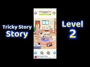 Tricky Story: Story 1 Level 2 - Find the Strange clues in the Living Room 🧠 | Walkthrough