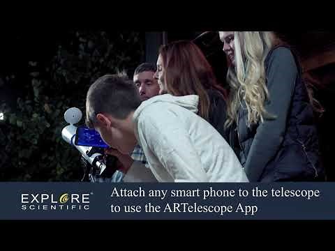 Explore One STAR50APP - 50mm Refractor Telescope w/ Panhandle Mount and Astronomy APP
