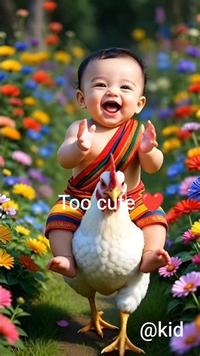 When a Baby Rides a Chicken 🐔👶🤣 | Pure Joy