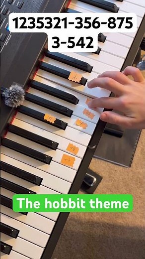 The Hobbit Theme #piano #tutorial #pianomusic #fyp #hobbit