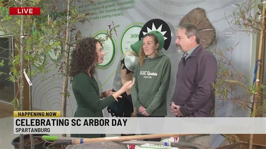 TreesUpstate and partners planting trees to celebrate SC Arbor Day