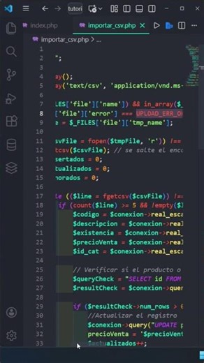 Importar Archivo CSV con Php y Ajax #programming #ciberseguridad #database #fypシ #viralvideo